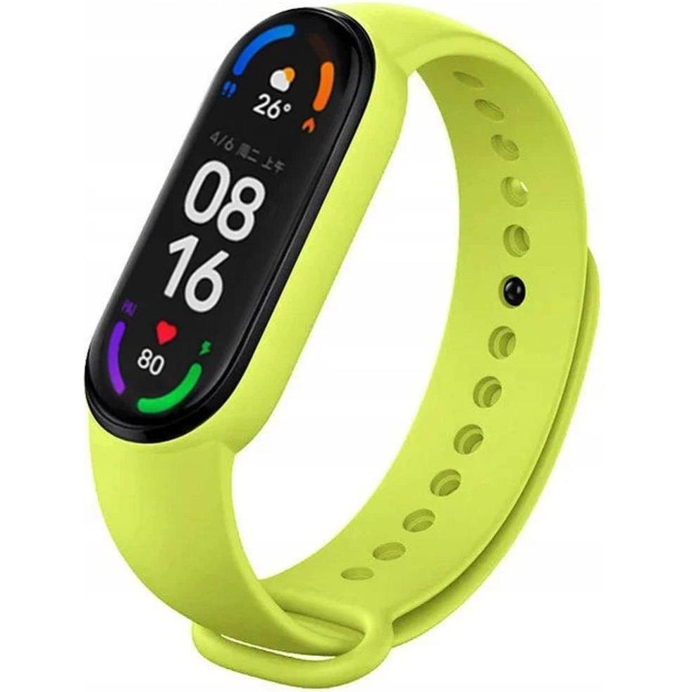 OEM Strap Silicone strap for XIAOMI Mi Band 5 / 6 / 7 green (05) (Silicone), Cinturini per orologi, Verde