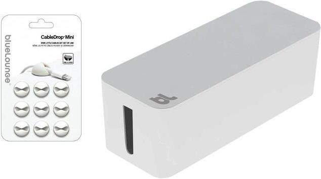 Image du produit BlueLounge CableBox Large avec CableDrop Mini, 9 pièces