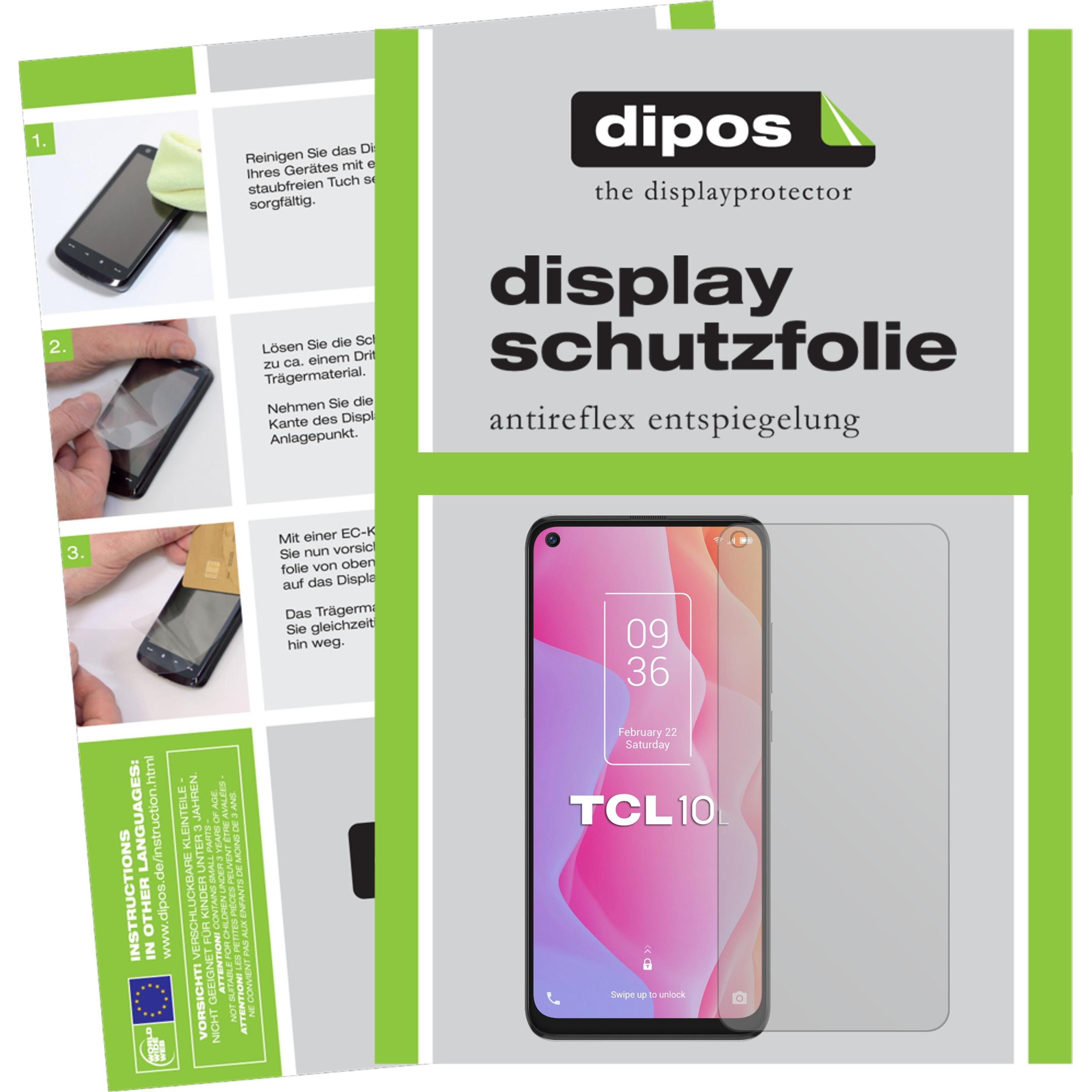 Dipos Displayschutzfolie Antireflex (5 Stück, TCL 10 5G), Smartphone Schutzfolie, Transparent