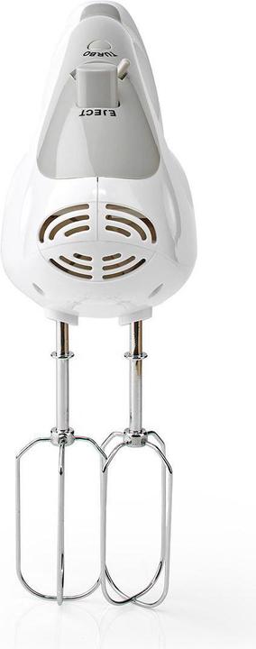 Productafbeelding Nedis Handmixer 200 W 5 snelheden Turbo functie 2 kloppers / 2 deeghaken Grijs/Wit (200 W)