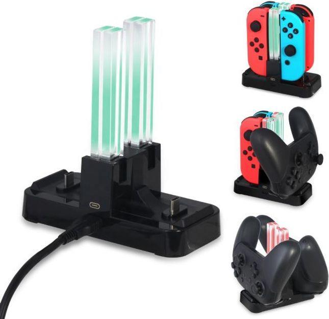Produktbild Dobe Ladestation für einen Joy-Con und einen Pro Controller (Switch)