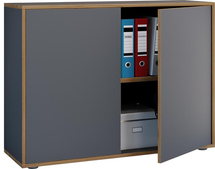Produktbild VCM Büroschrank Sideboard Salia 2fach B100 (100 x 33 x 74 cm)