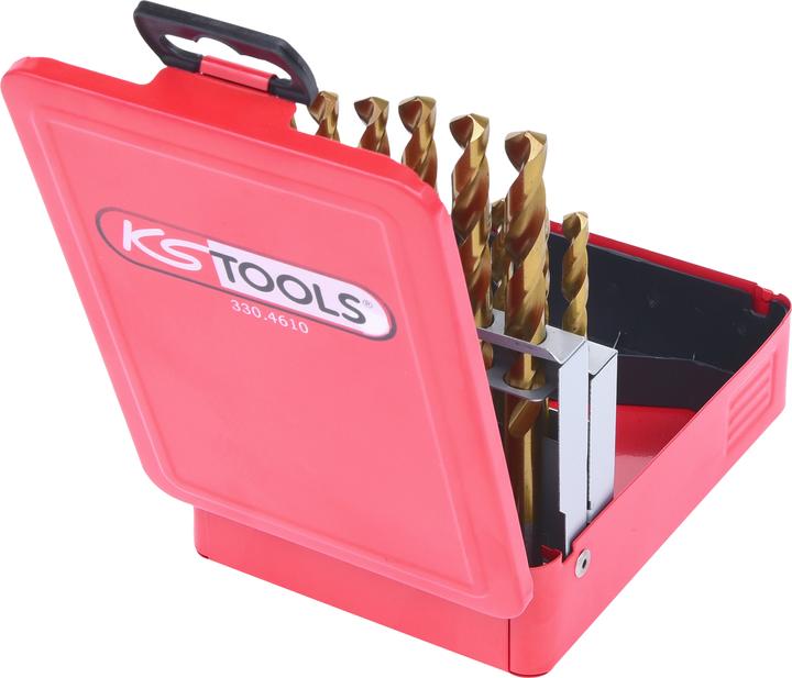 Actual product image KS Tools HSS TiN Twist Drill Set (10.00 millimetres)