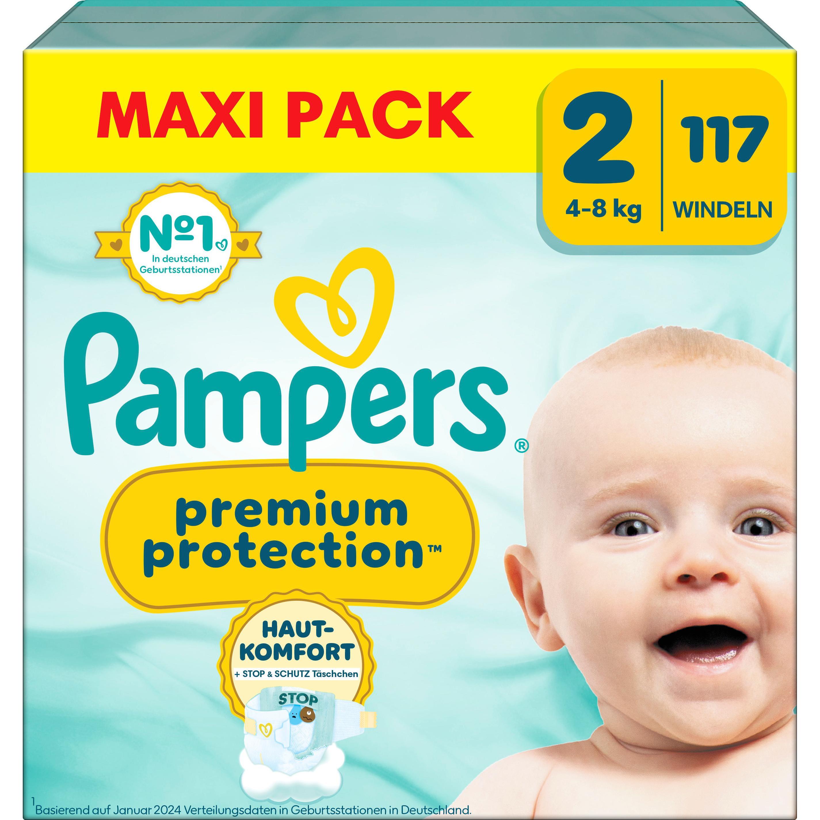 Pampers Premium Protection Pants (Gr. 2, Monatsbox, 117 Stück)