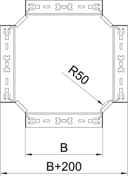 Actual product image OBO Bettermann OBO RKM 620 FT Crossing with quick connection 60x200