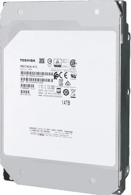 Actual product image Toshiba MG09, 3.5", 14 TB, 7200 RPM (14 TB, 3.5")