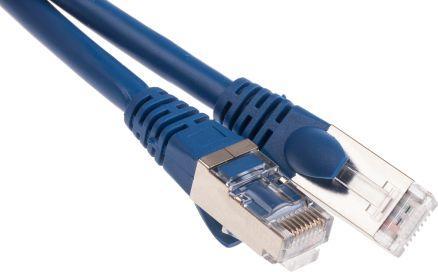 Produktbild RS PRO Patch cord Cat 6a S/FTP LSZH 2m Blue (S/FTP, CAT6a, 2 m)