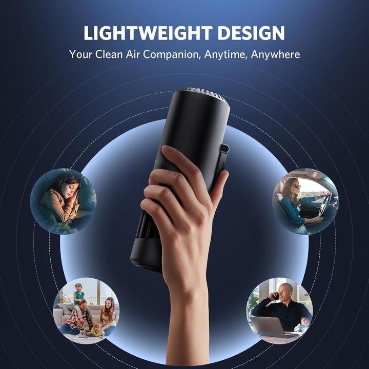 Immagine prodotto Air Expert Aircap Portabler Luftreiniger schwarz (12 m²)