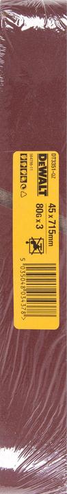 Produktbild DeWalt Schleifband stat. 45x715mm K80 3Stk (119, 80)