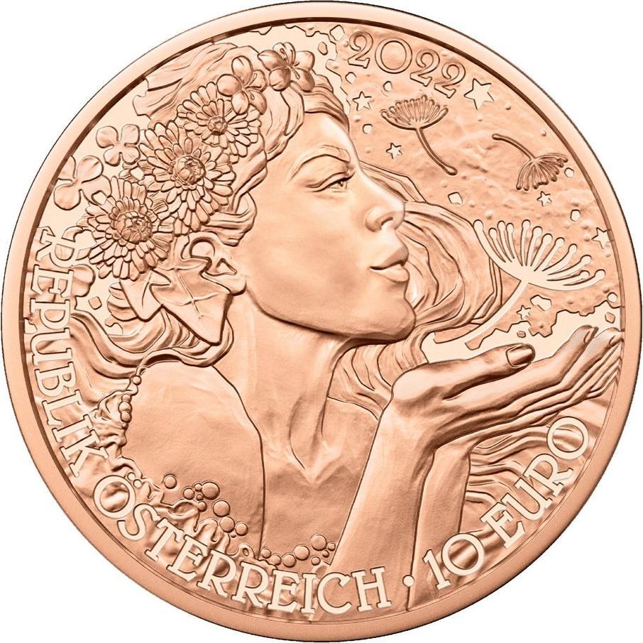 Thumbnail - Münze Österreich, Münzen, Löwenzahn, (1.00, 2022)