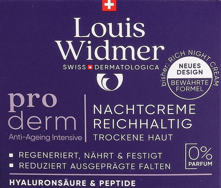 Produktbild Widmer Louis Proderm Nachtcreme reichhaltig ohne Parfum 50 ml (50 ml, Nachtcreme)