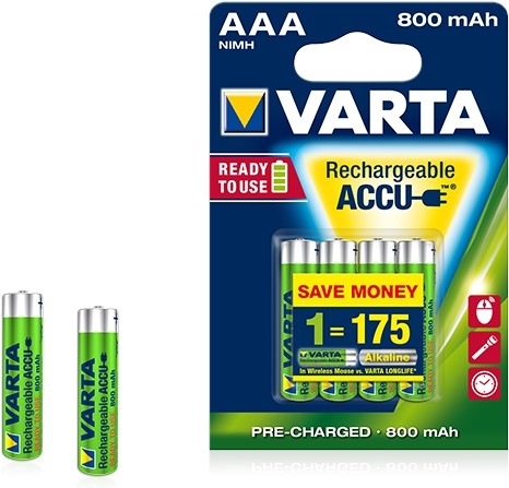 Productafbeelding Varta Accu Power opladen (4 Pcs., AAA, 800 mAh)