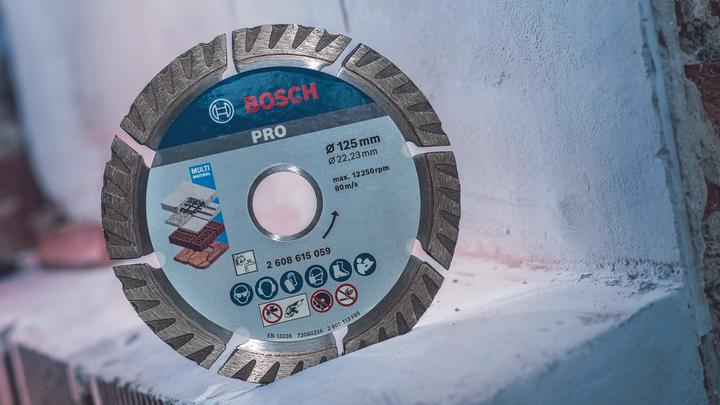 Immagine prodotto Bosch Professional Zubehör Disco da taglio diamantato PRO Multi Material, 125 x 22,23 mm