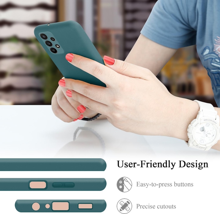 Actual product image Cadorabo TPU Liquid Silicone Case Cover for Samsung Galaxy A23 4G / 5G (Samsung Galaxy A23, Samsung Galaxy A23 5G)