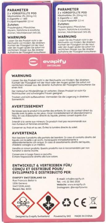 Energy Label SKE 4in1 POD 2x (Raspberry)