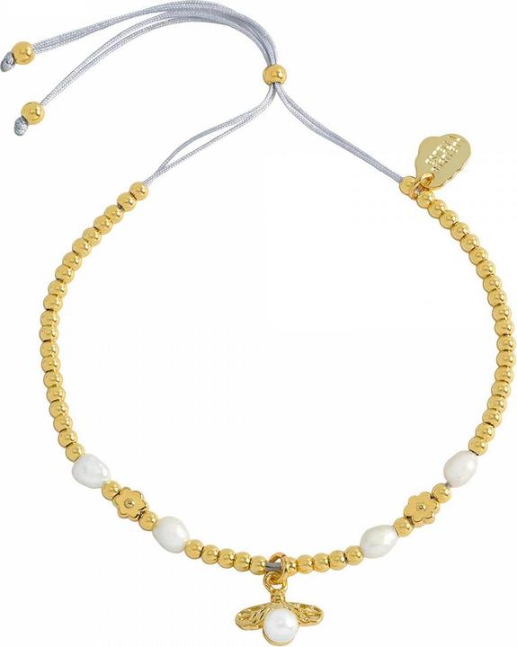 Immagine prodotto Estella Bartlett Bracciale Pearl & Bee Louise placcato oro (20.80 cm, Placcato oro 18k)