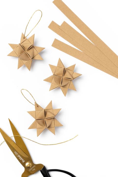 Actual product image Folia Folding Paper Strips NATURE for Mini Fr "bel Stars (100x)