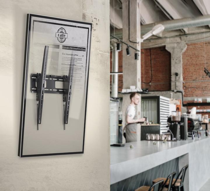 Produktbild Gembird TV bracket Tv stiprinājums TV wall mount Portrait digital signage (tilt) 37"-75" (Wand, 75 kg, 37" - 75")