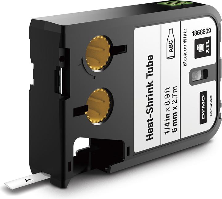 Produktbild Dymo XTL Heissschrumpfschlauch (0.60 cm, Schwarz)