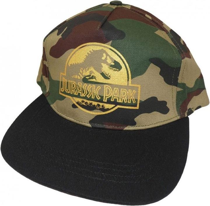 Immagine prodotto Jurassic Park Cappello snapback con logo mimetico in cotone e poliestere