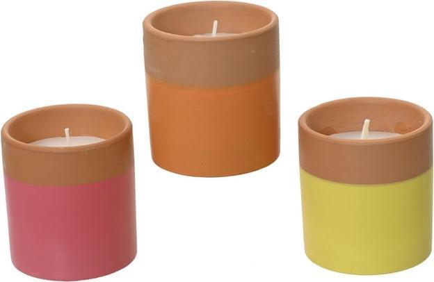 Decoris Citronella-Kerze - im Topf - ca. Ø 8,5 x 8 cm - 1 Stück (1 pcs.)