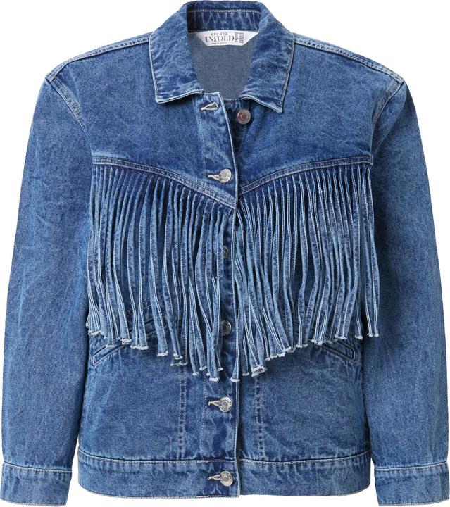 Image du produit Studio Untold Veste en jean à franges, coupe Boxy Shape (58)