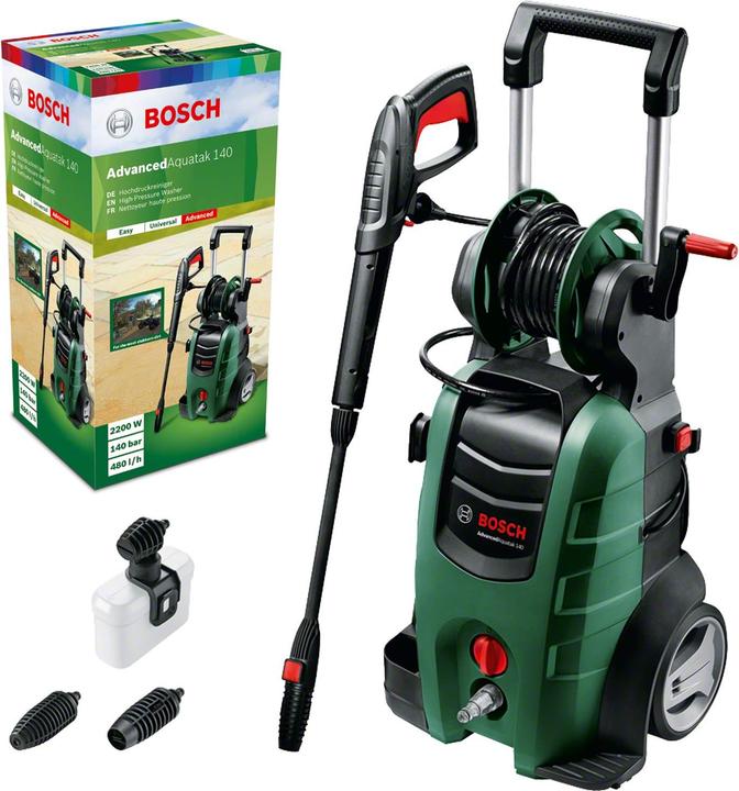 Actual product image Bosch Home & Garden AdvancedAquatak 140 high pressure cleaner 140 bar hot water (Electrical connection)