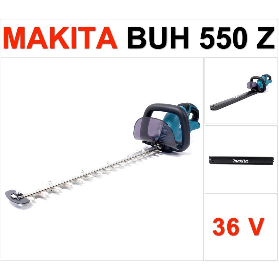 Makita, Tosasiepi, BUH 550 Z 36 V Li-Ion Taille-haie sans fil 55 cm (longueur de coupe) - sans batterie et sans (Batteria ricaricabile)