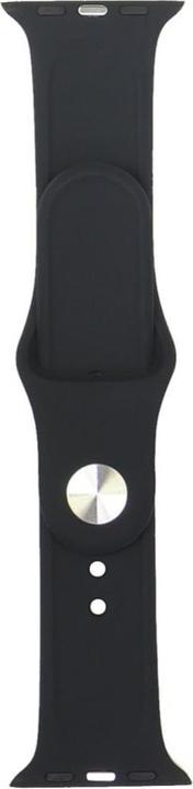 Actual product image Karl Lagerfeld Sport Red Logo Silicone Watch Strap for Apple Watch 40 / 41 / 42 mm - black (Silicon)