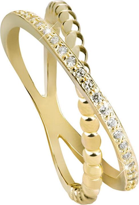 Produktbild Beneto Gold plated double ring with silver AGG196 - Circuit: 58 mm (58)