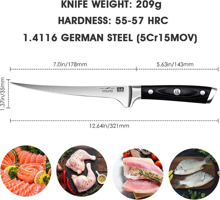 Produktbild Shan Zu Filetiermesser (18 cm)