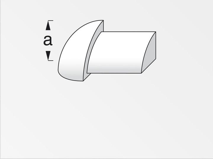 Produktbild Alfer Viertelkreis-Aussenecke Alu