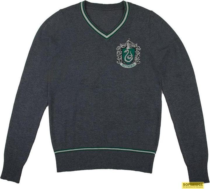 Actual product image Cinereplicas Harry Potter - Slytherin - Grey Knitted Sweater - X-Small (XS)