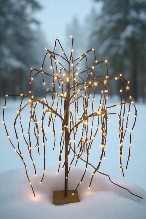 Immagine prodotto GuGus LED Weidenbaum Outdoor mit 420 LED Höhe 150cm Farbe: Braun Warm weisses Licht