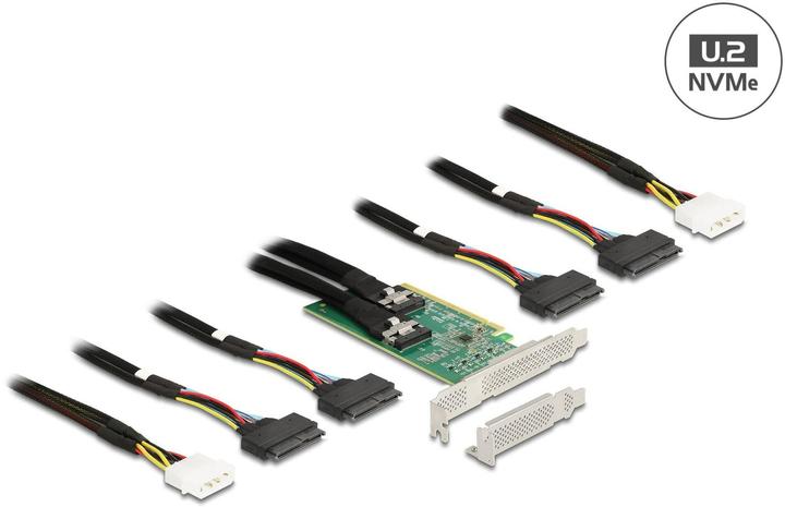Image du produit Delock Adaptateur de bus hôte PCI Express x16 - 4x SFF-8639