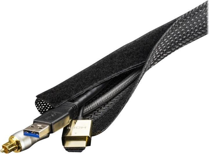 Produktbild Deltaco LDR16 cable sleeve Black (Kabelschlauch, 300 cm)