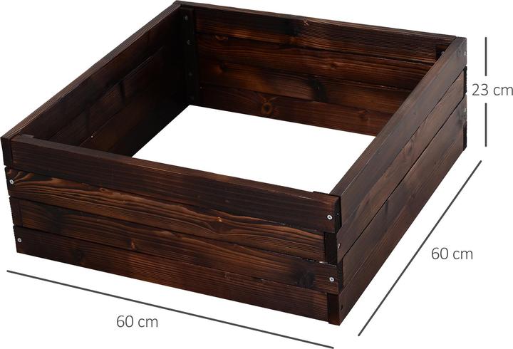 Produktbild Outsunny Quadratisches Hochbeet