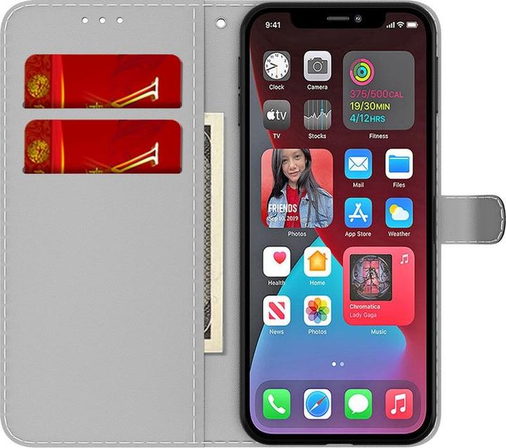 Produktbild Art iPhone 13 Pro Buch Etui Tasche mit Kartenfach Gelb (Apple iPhone 13 Pro)