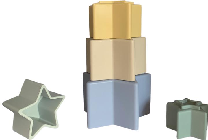 Actual product image Magni - Silicone Stacking Tower with Star Shaped Boxes (5559)