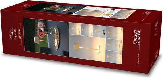 Produktbild Konstsmide Akku-Tischleuchte Capri LED 2700/3000K, Dimmbar Sand (100 lm)