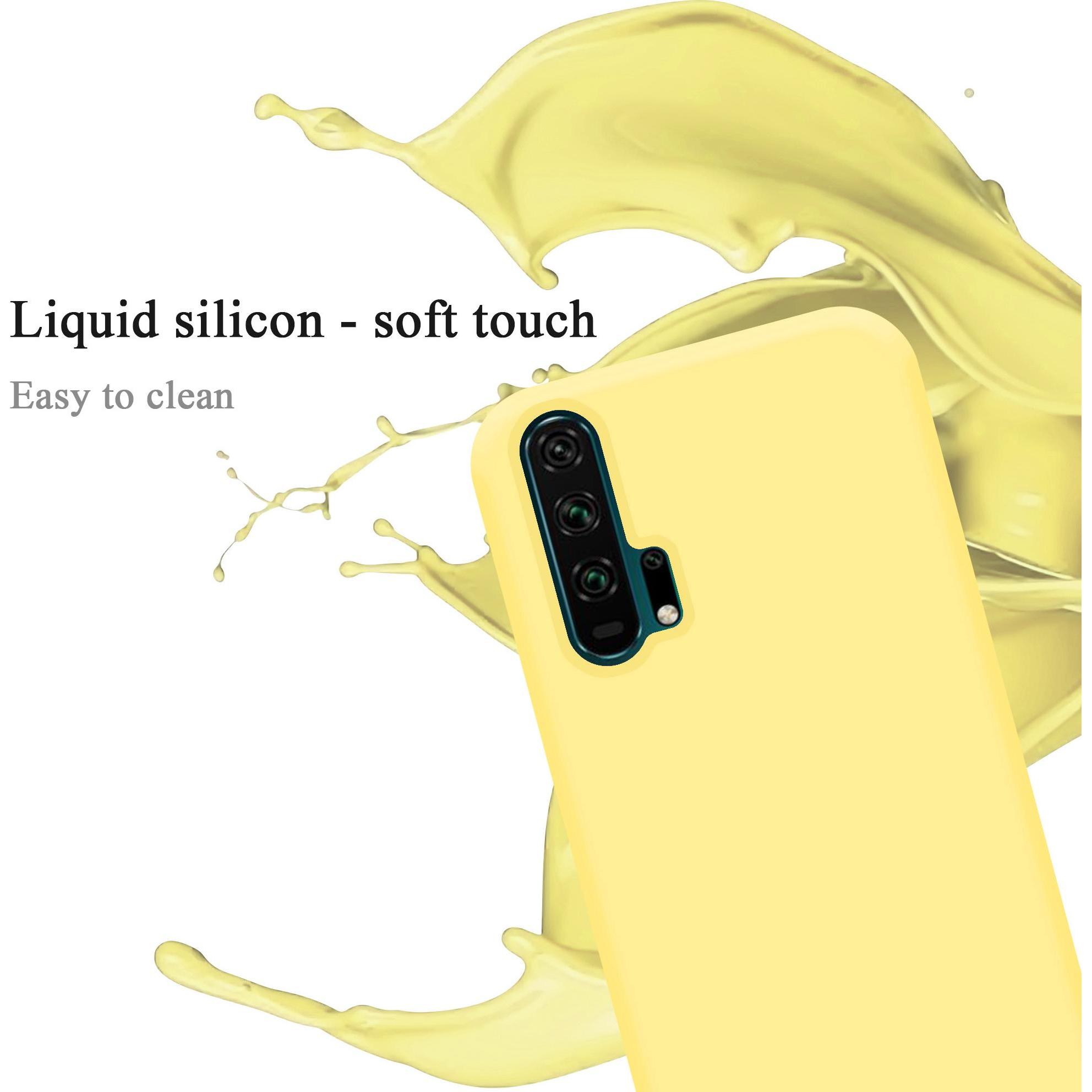 Thumbnail - Cadorabo TPU Liquid Silicone Case Cover (Honor 20 Pro), Smartphone Hülle, Gelb