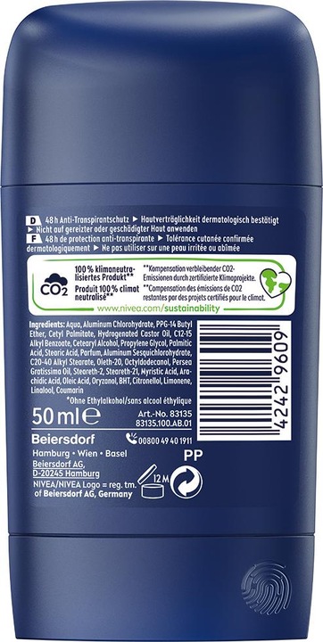 Immagine prodotto Nivea Men Impatto secco (Stick, 50 ml)