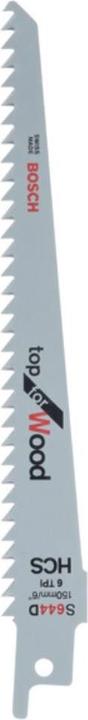 Produktbild Bosch Professional Zubehör Säbelsägeblatt S 644 D, Top for Wood, 25er-Pack