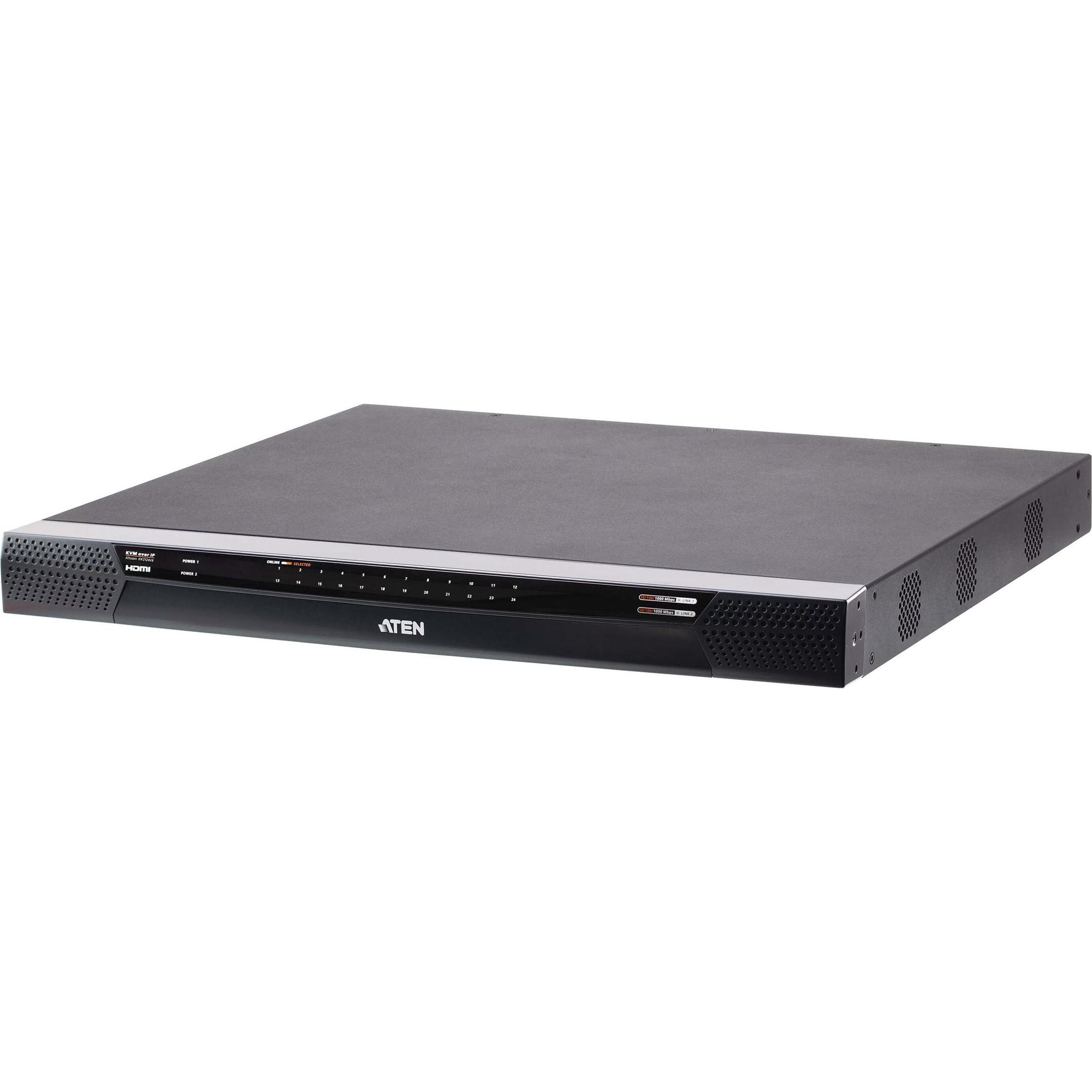 Aten KVM over IP a 24 porte Cat 5, Switch KVM, Nero