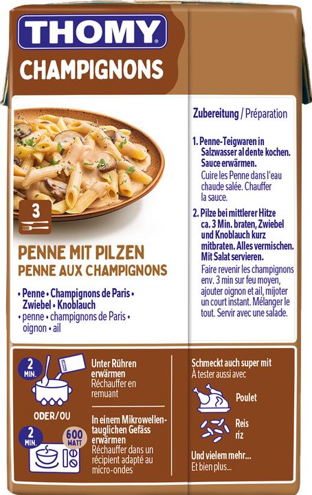 Produktbild THOMY Champignons Sauce (250 g, 1 Stk.)