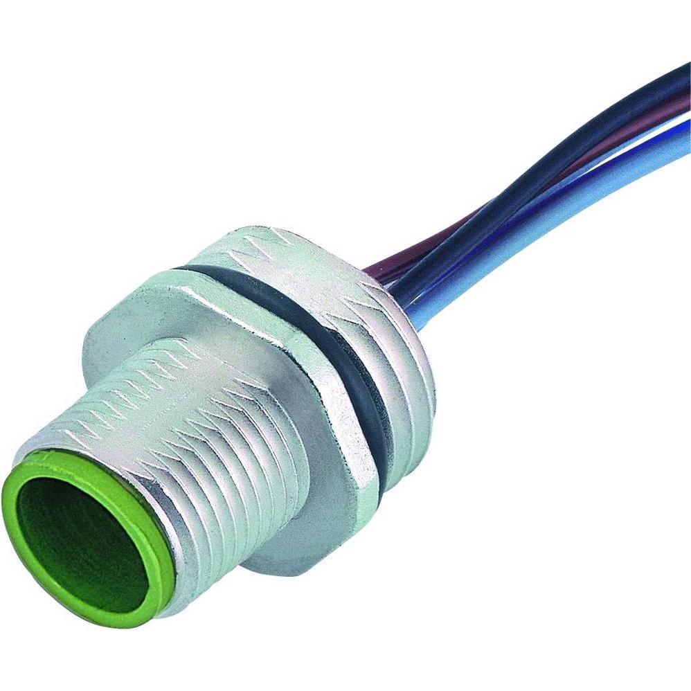 Murr Elektronik M12 St. Flansch Y-cod. Vorderwandmontage Litzen PP AWG20/26 0.2m, Elektronikkabel + Stecker