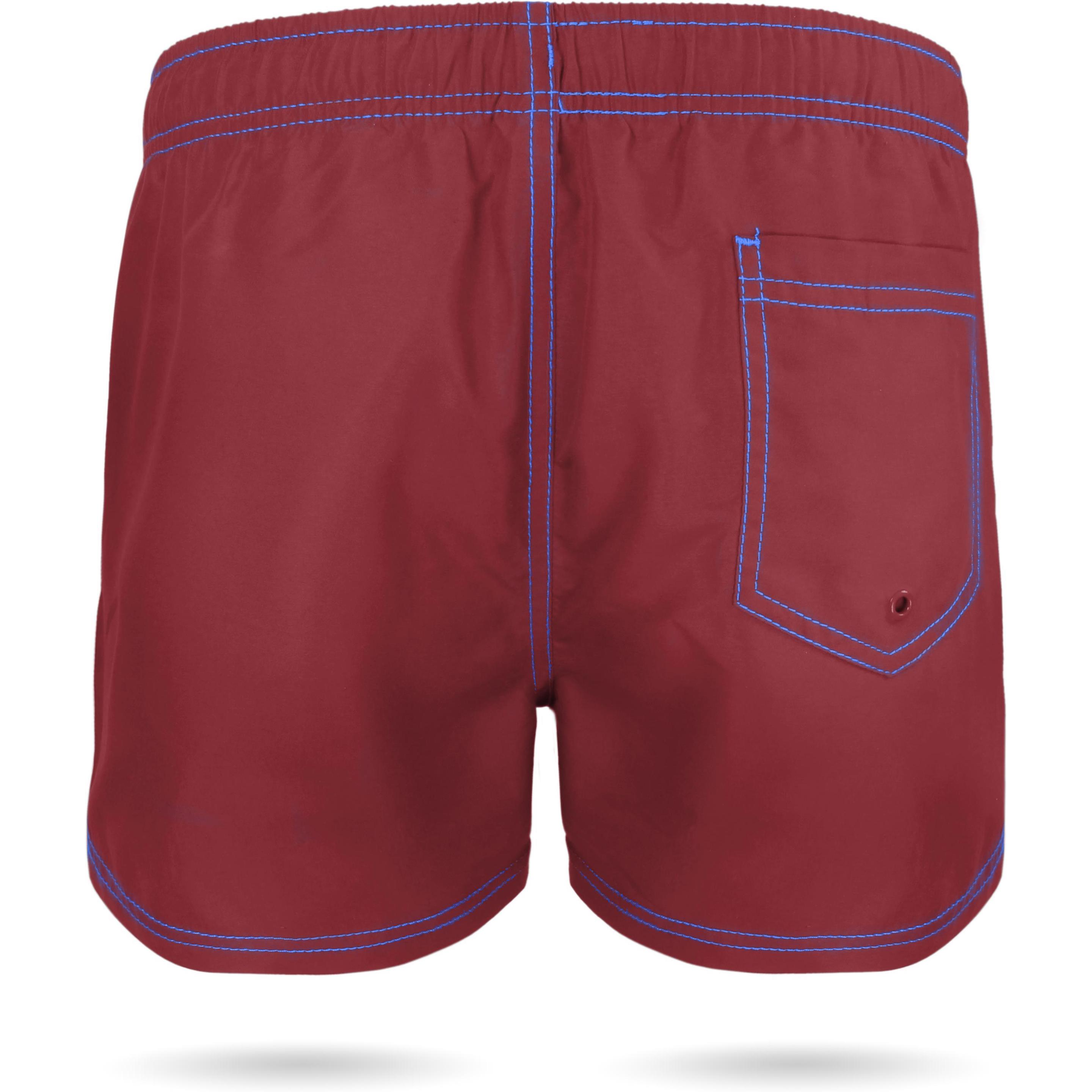 Thumbnail - Normani, Herren, Badehose, Badeshorts Beacon, Rot, (L)