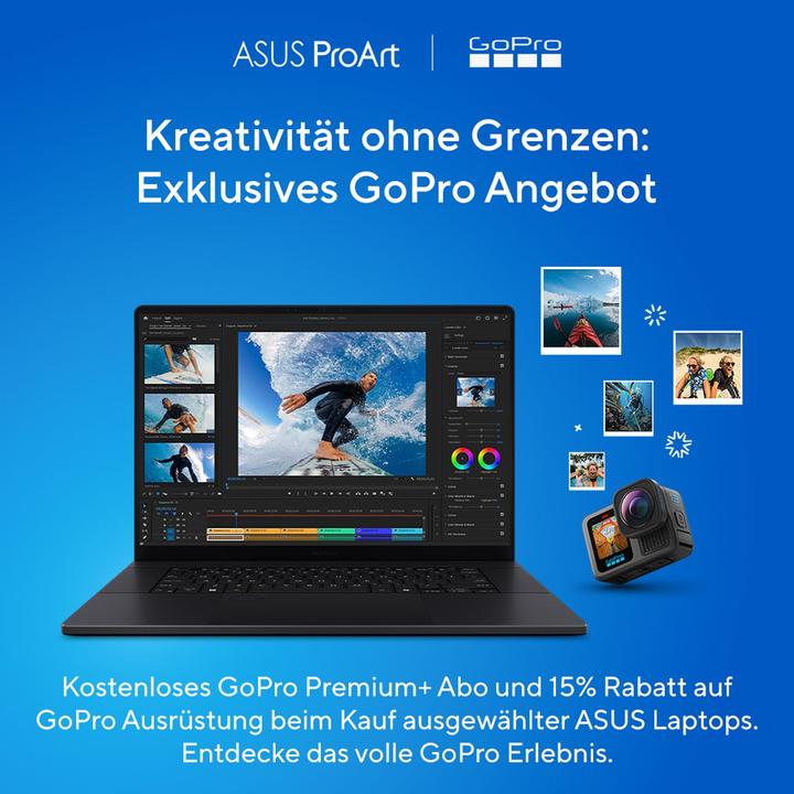 Produktbild ASUS ProArt P16 (16", 1000 GB, 32 GB, DE, AMD Ryzen AI 9 HX 370)