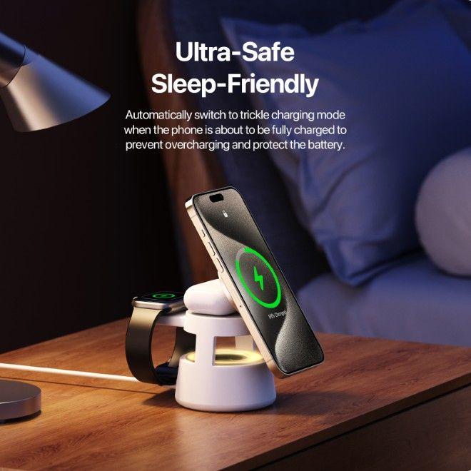 Image du produit Duzzona W23 Series Wireless Charger mit Bluetooth Lautsprecher (15 W)