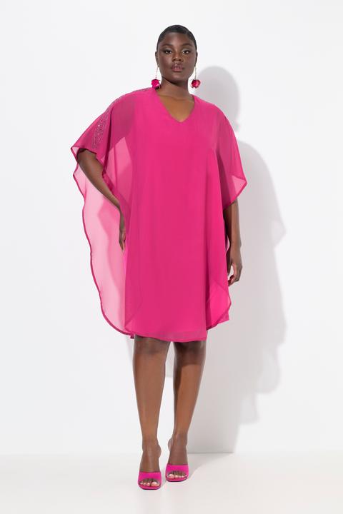 Actual product image Ulla Popken Chiffon Cape Dress (46, 48)
